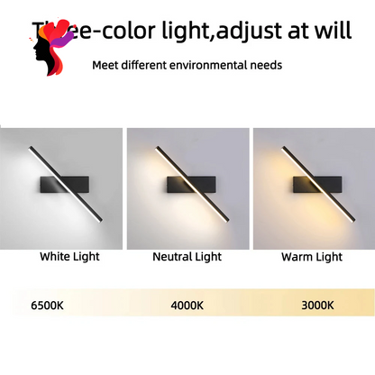 AIFENG LED Wall Lamp Nordic Modern Minimalist Bedroom Bedside Lamp Creative Staircase Lamp Living Room Rotating Wall Lamp