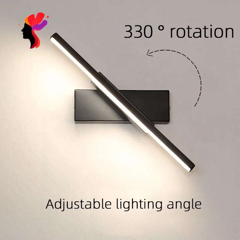 AIFENG LED Wall Lamp Nordic Modern Minimalist Bedroom Bedside Lamp Creative Staircase Lamp Living Room Rotating Wall Lamp