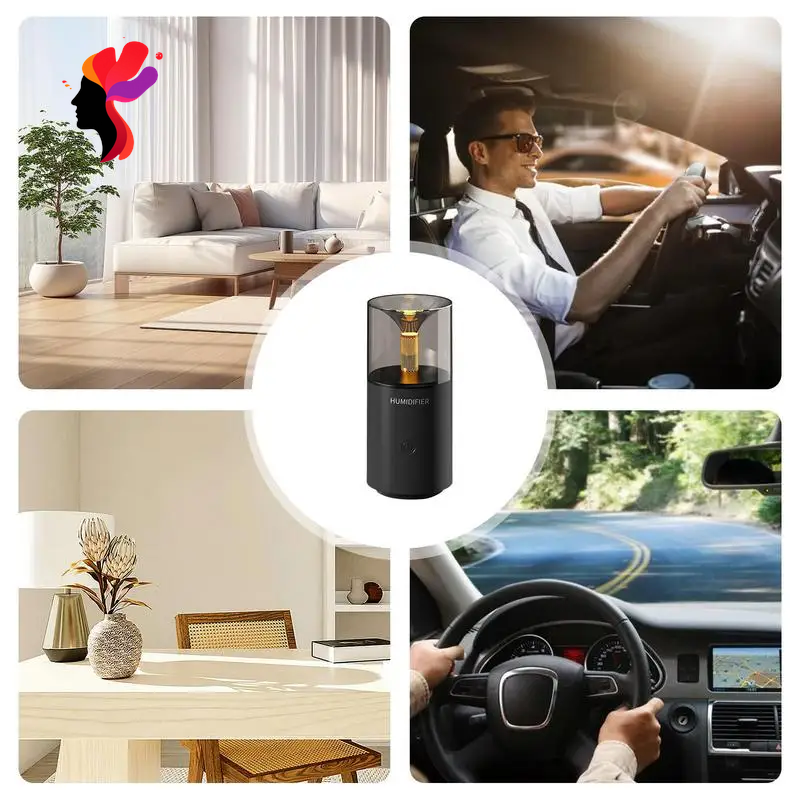 Air Humidifier Car Aromatherapy Spray Mini Car Aroma Diffuser Car Office Desktop Humidifier Portable USB Car Humidifier Diffuser